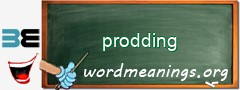 WordMeaning blackboard for prodding